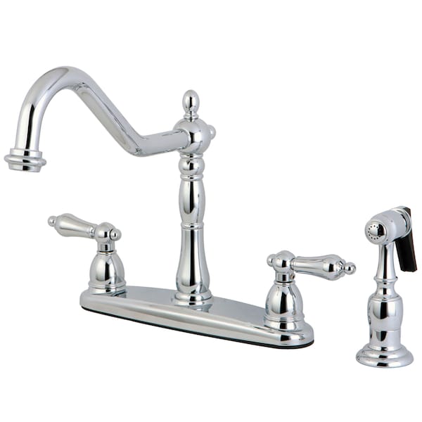 Heritage Centerset Kitchen Faucet, Chrome